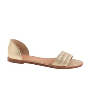 J. Crew Hayes Metallic Suede Sandals